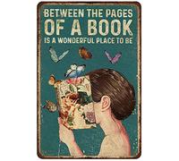 Póster de libros de lectura de amor, Between The Pages Of A Book Is A Wonderful Place To Be, regalo de lector, sala de estar, dormitorio, aula, amantes de los libros, póster de decoración de pared,