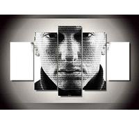 Póster De Lienzo 5 Piezas HD Arte De La Pared Impresa Decoración Dormitorio El Hogar Pintura De La Lona Foto Art HD Print Home Décor Eminem Música Pinturas Póster De Pared Imagen