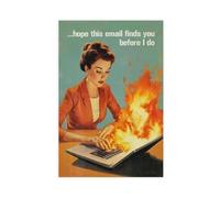 Póster de lienzo con cita en inglés "I Hope This Email Finds You" para decoración de pared, pinturas para sala de estar, dormitorio, 24 x 36 pulgadas (60 x 90 cm)