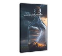 Póster de lienzo con citas motivacionales "Unless You Change Your Thinking You Will Always Repeat Your Experience" para decoración de pared, pinturas para sala de estar, dormitorio, 40 x 60 cm