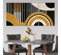 Póster de lienzo con geometría abstracta, cuadros modernos de mediados de siglo en verde salvia para sala de estar, decoración del hogar (50 x 75 cm, 3 unidades)