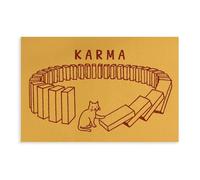 Póster de lienzo con impresión de karma, decoración de dormitorio, paisaje, oficina, habitación, regalo, 40 x 60 cm