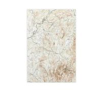 Póster de lienzo con mapa topográfico del Servicio Geológico de los Estados Unidos de 1932 para decoración de pared, pinturas para sala de estar, dormitorio, 40 x 60 cm