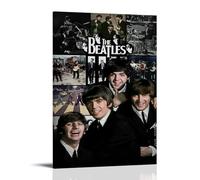 Póster de lienzo con texto en inglés "I Feel Fine-the Beatles", decoración clásica, resistente al agua, a la decoloración, pintura universal, para regalar a amigos, profesores, 50 x 75 cm, estilo
