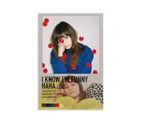 Póster de lienzo con texto en inglés "I Know I'm Funny Haha-Faye Webster" para dormitorio, decoración de pared, pósteres, impresiones artísticas, pintura retro, decoración de pared para el hogar