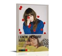 Póster de lienzo con texto en inglés "I Know I'm Funny Haha-Faye Webster" para dormitorio, decoración de pared, pósteres, impresiones artísticas, póster impreso, pintura retro, decoración de pared