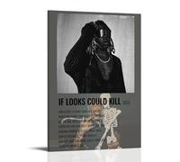 Póster de lienzo con texto en inglés "If Looks Could Kill-Destroy Lonely", para dormitorio, decoración de pared, pósteres, impresiones artísticas, pintura retro, decoración de pared para el hogar, 60