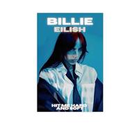 Póster de lienzo de Billie Eilish Hit Me Hard And Soft, decoración de dormitorio, paisaje, oficina, habitación, regalo, sin marco: 30 x 45 cm