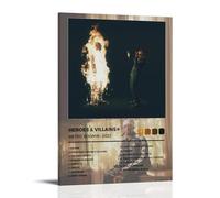 Póster de lienzo de Héroes y Villanos de Metro Boomin para dormitorio, decoración de pared, pósteres, impresiones artísticas, póster impreso, pintura retro para decoración de pared del hogar