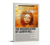 Póster de lienzo impermeable con diseño de The Miseducation of Lauryn Hill de Lauryn Hill, antihuellas, resistente al desgaste, pintura decorativa de larga duración y duradera, adecuada para pasillo
