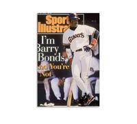 Póster de lienzo impermeable de Barry Bonds para pared, impresión HD resistente a los rayos UV, adecuado para salas de estar y pasillos, es un gran regalo, estilo sin marco, 20 x 30 cm