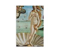 Póster de lienzo impermeable de El nacimiento de Venus para pared, impresión HD resistente a los rayos UV, adecuado para salas de estar y pasillos, es un gran regalo, estilo sin marco, 20 x 30 cm
