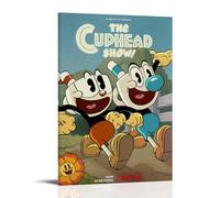 Póster de lienzo impermeable de The Art of Cuphead para pared, impresión HD resistente a los rayos UV, adecuado para salas de estar y pasillos y es un gran regalo, estilo marco de 40 x 60 cm