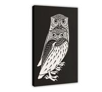 Póster de lienzo vintage con estampado de pájaros, decoración de dormitorio, paisaje, oficina, habitación, regalo, 50 x 75 cm