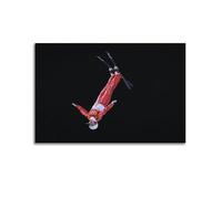 Póster de lona de invierno Olympics Freestyle Skiing Canvas Poster Impresión en Lienzo Sala de estar Hogar Arte Estético Pintura Colgante, Regalo para el Nuevo Hogar Decoración Moderna de la