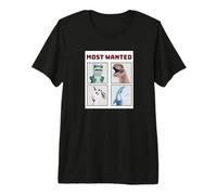 Póster de los manifestantes más buscados Rana T-Rex Unicornio Tiburón Camiseta Premium