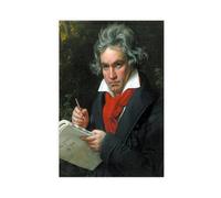 Póster de Ludwig Van Beethoven para dormitorio, lienzo decorativo para pared, oficina, habitación, decoración estética, regalo, sin marco, 40 x 60 cm