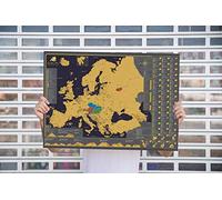 Póster de mapa de Europa para rascar - Hermoso mapa (A1) de lujo - regalo de viaje perfecto - 84.1 cm x 59.4 cm