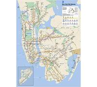 PóSter De Mapa Del Metro De La Ciudad De Nueva York Pintura En Lienzo Vintage Arte De Pared ImpresióN De Imagen DecoracióN Del Hogar Y La Oficina Sin Marco