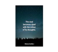 Póster de Marco Aurelio El Alma en lienzo para decoración de pared, pinturas para sala de estar, dormitorio, decoración sin marco: 40 x 60 cm