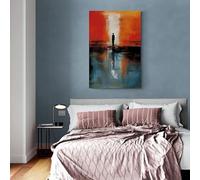 Póster de Mark Rothko con figuras geométricas abstractas y coloridas, lienzo moderno para decoración de pared del hogar (70 x 100 cm/sin marco)