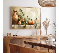 Póster de mesa con plantas frutales de porcelana, estilo retro y sencillo, impreso en lienzo, decoración para el hogar, sala de estar o pared (40x60cm)