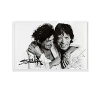 Póster de MICK JAGGER & KEITH RICHARDS Old SIGNED Pintura Decorativa Lienzo Arte de Pared Salón Póster Dormitorio Pintura, Arte de Pared Impresión de Imagen Moderna Decoración de Habitación Familiar