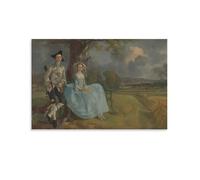 Póster de Mr And Mrs Andrews Thomas Gainsborough, obra de arte, póster impreso para pared, lienzo, decoración del hogar, 20 x 30 cm