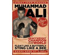 Póster de Muhammad Ali Heavyweight Champion of The World/Campeón Mundial de los Pesos Pesados (61cm x 91,5cm) + 1 Póster con Motivo de Paraiso Playero