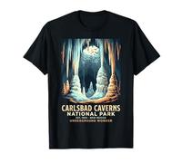 Póster de murciélago Maravilla subterráneo del Parque Nacional de Las cavernas de Carlsbad Camiseta