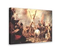 Póster de Murillo de Bartolome Esteban Murillo de El Martirio de San Andrés para pared, lienzo decorativo para dormitorio, oficina, cocina, marco de regalo, 61 x 91 cm