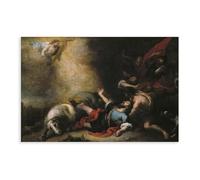 Póster de Murillo de La conversión de San Pablo de Bartolomé Esteban para habitación de adolescentes y niños, lienzo para pared, sin marco, 50,8 x 76,2 cm