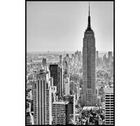 Póster de New York City Empire State Building, 50 x 70 cm para enmarcar, decoración de pared moderna para salón, dormitorio y oficina