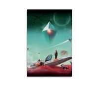Póster de No Mans Sky para pared, regalo para amigos, dormitorio, sala de estar, póster estético moderno, pintura decorativa, lienzo, póster de pared e impresión artística moderna de decoración