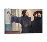 Póster de obra maestra del pintor de Martin Luther - 95 tesis de reforma en lienzo para pared, impresiones artísticas para colgar, idea de fotos, decoración del hogar, obras de arte de 30 x 45 cm