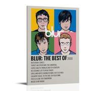 Póster de paisaje con texto en inglés "Blur Best Of BlurPhoto" para decoración del hogar y la oficina, lienzo decorativo de papel para pared, decoración familiar moderna, baño, estilo marco de 30 x 45