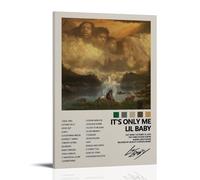 Póster de paisaje de Lil Baby It's Only MePhoto para decoración del hogar y la oficina, lienzo decorativo de papel para pared, decoración familiar moderna, marco de baño, estilo 08 x 12 pulgadas (20 x