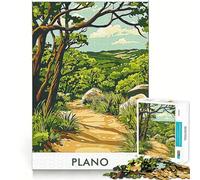 Póster de Paisaje Plano, Rompecabezas de 1000 Piezas para Adolescentes, Juguete Que desafía la Mente, pasatiempo Tranquilo, Corte preciso, Regalo de Temporada (50x75cm)