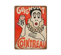 Póster de pared Cointreau Guigonlet España 1898 Vintage Beers Wines & Art Nouveau Metal Sign Plaqu Poster Vintage Metal Tin Sign For Bathroom Pub, Home 20 x 30 cm