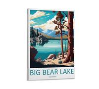 Póster de pared con diseño de Big Bear Lake Travel Lovers California, 30 x 45 cm