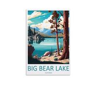 Póster de pared con diseño de Big Bear Lake Travel Lovers California, 40 x 60 cm