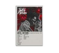 Póster de pared con texto en inglés "until I Return by Youngboy Never Broke Again" (40 x 60 cm), estilo sin marco