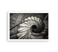 Poster de Pared Póster Sin Marco 100x70cm Escaleras Arquitectura Industrial Moderno Cuadros Decorativo Cuadros Pared Imágenes Decoracion Salon Dormitorio Cocina Wall Art Prints Decor P2XAA100x70-5930