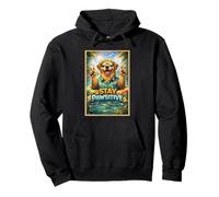 Póster de Parodia de Perro Divertido Relajante Positivo Animal Mascota Sudadera con Capucha