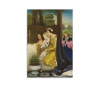 Póster de Paul Delaroche Sainte Amélie, Reine De Hongrie, obras de arte impresas, póster de pared, lienzo para decoración del hogar, pósteres decorativos para interiores del hogar, pintura al óleo
