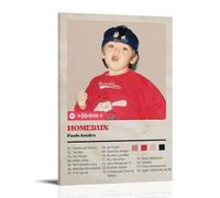 Póster de Paulo Landra Homerun, resistente al agua, impresión en casa, resistente a la humedad, fácil de instalar y resistente a la decoloración, estilo marco, 60 x 90 cm