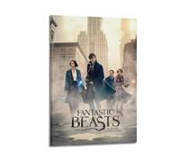 Póster de película Animales fantásticos y dónde encontrarlos, póster decorativo de lienzo para pared e impresión artística moderna para decoración de dormitorio familiar, pósteres de 20 x 30 pulgadas
