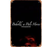 Póster de película Behold, a Pale Horse para decoración de pared del hogar, letrero de metal retro, 20 x 30 cm