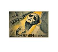 Póster de película clásica de Das Kabinett Des Doktor Caligari (17) póster artístico en lienzo y arte de pared, póster moderno de decoración familiar, 60 x 90 cm