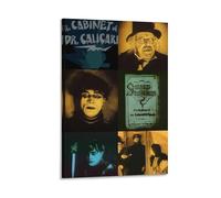 Póster de película clásica de Das Kabinett Des Doktor Caligari (24) póster artístico de pared, lienzo de pergamino, cuadro de pintura para sala de estar, decoración del hogar, 40 x 60 cm